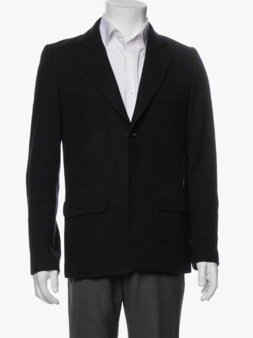 A.P.C. - Wool Blazer - Small - Navy/Black Blend